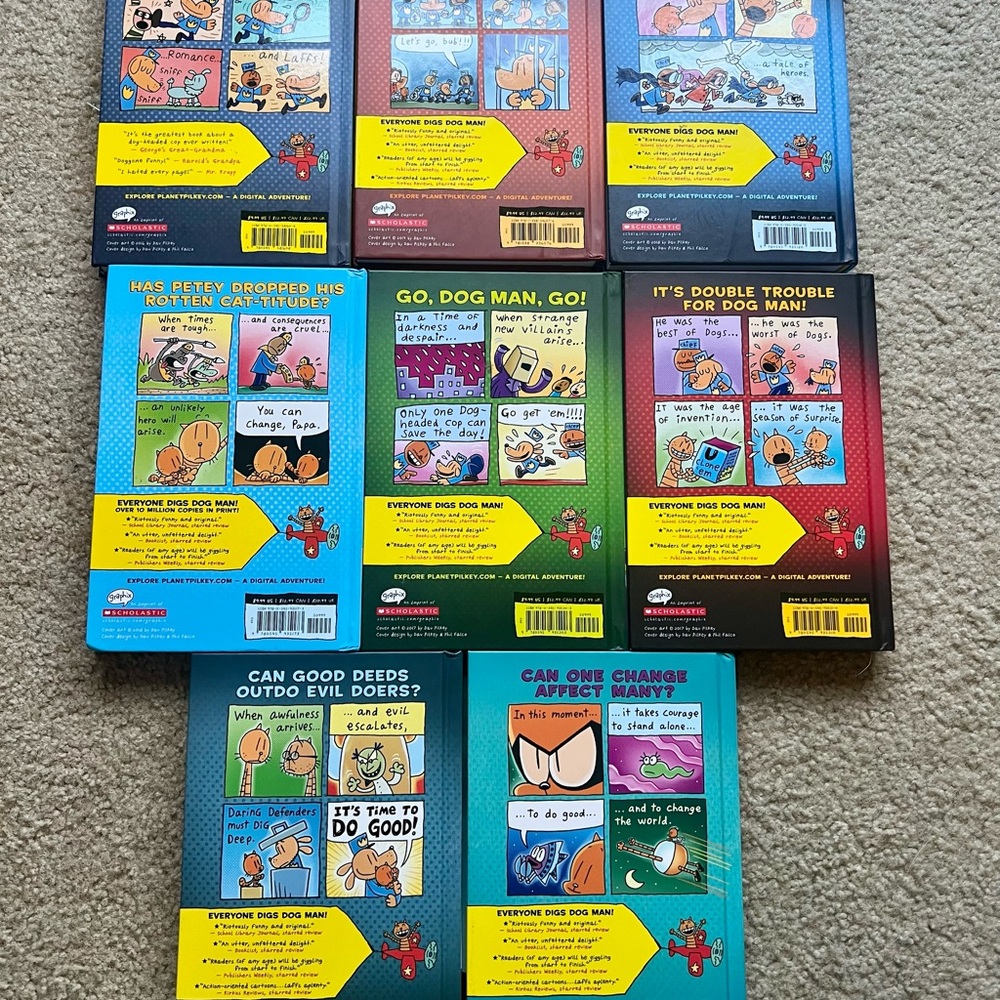 Dog Man Book Series by Dav Pilkey. 8 books total - Picture 3 of 13